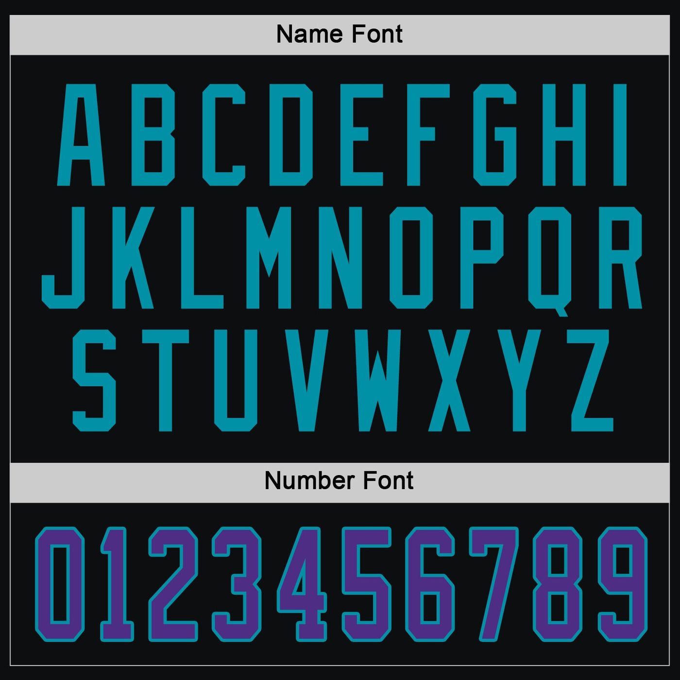 Custom Black Purple-Teal Hockey Jersey