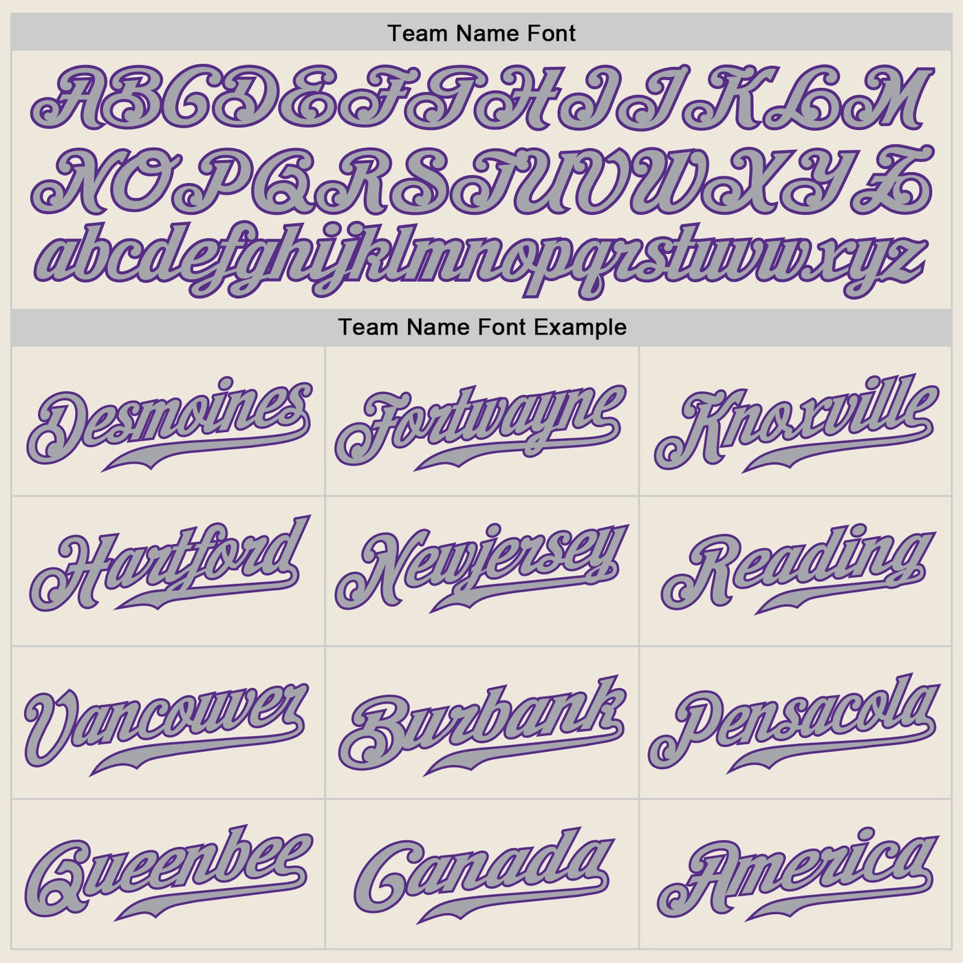 Custom Cream Purple-Gray Authentic Baseball Jersey