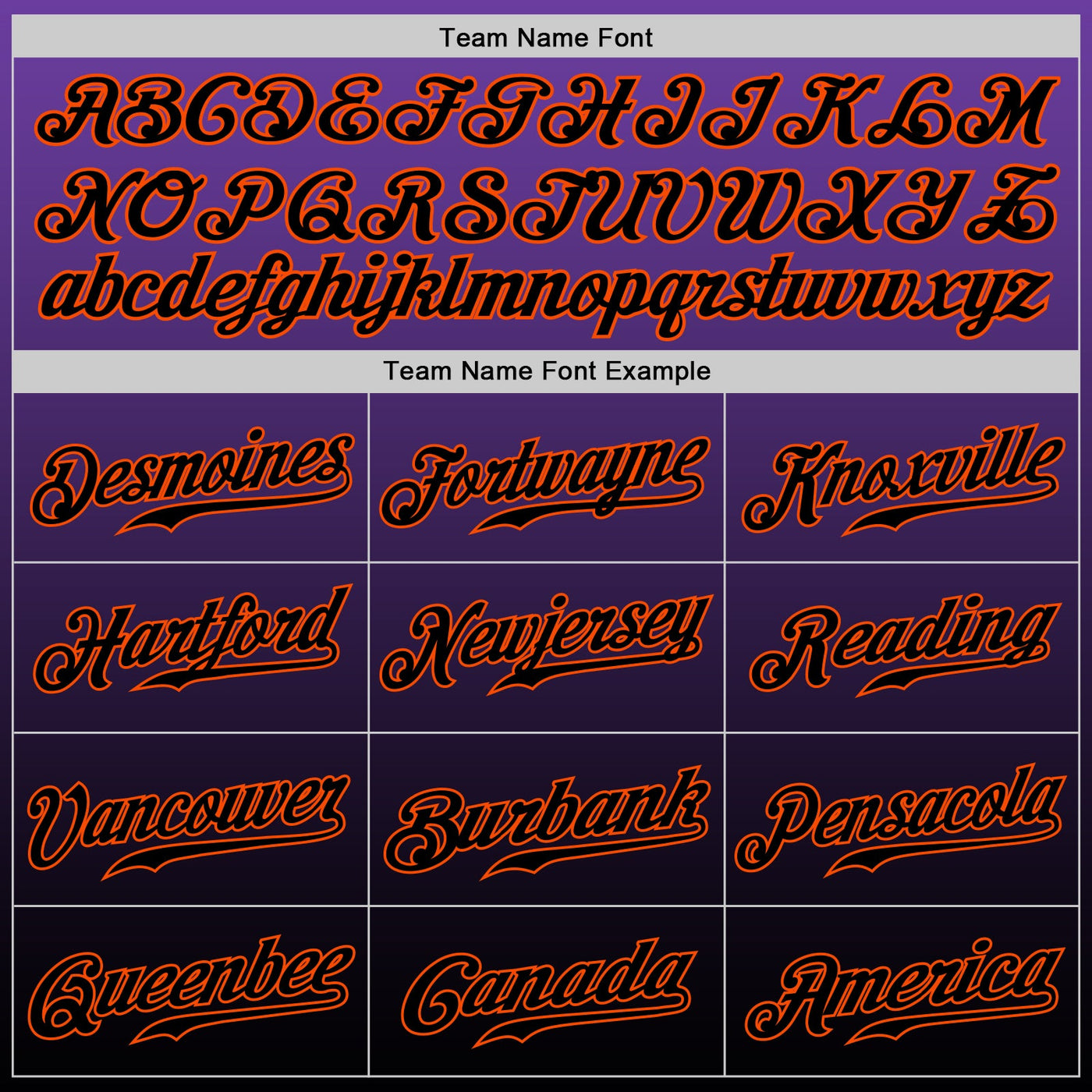 Custom Purple Black-Orange Authentic Fade Fashion Baseball Jersey