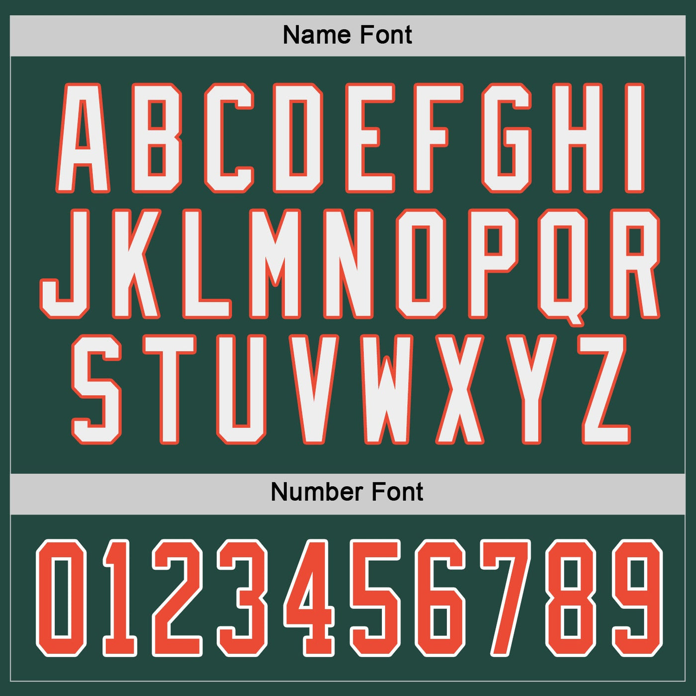 Custom Green Orange-White Hockey Jersey