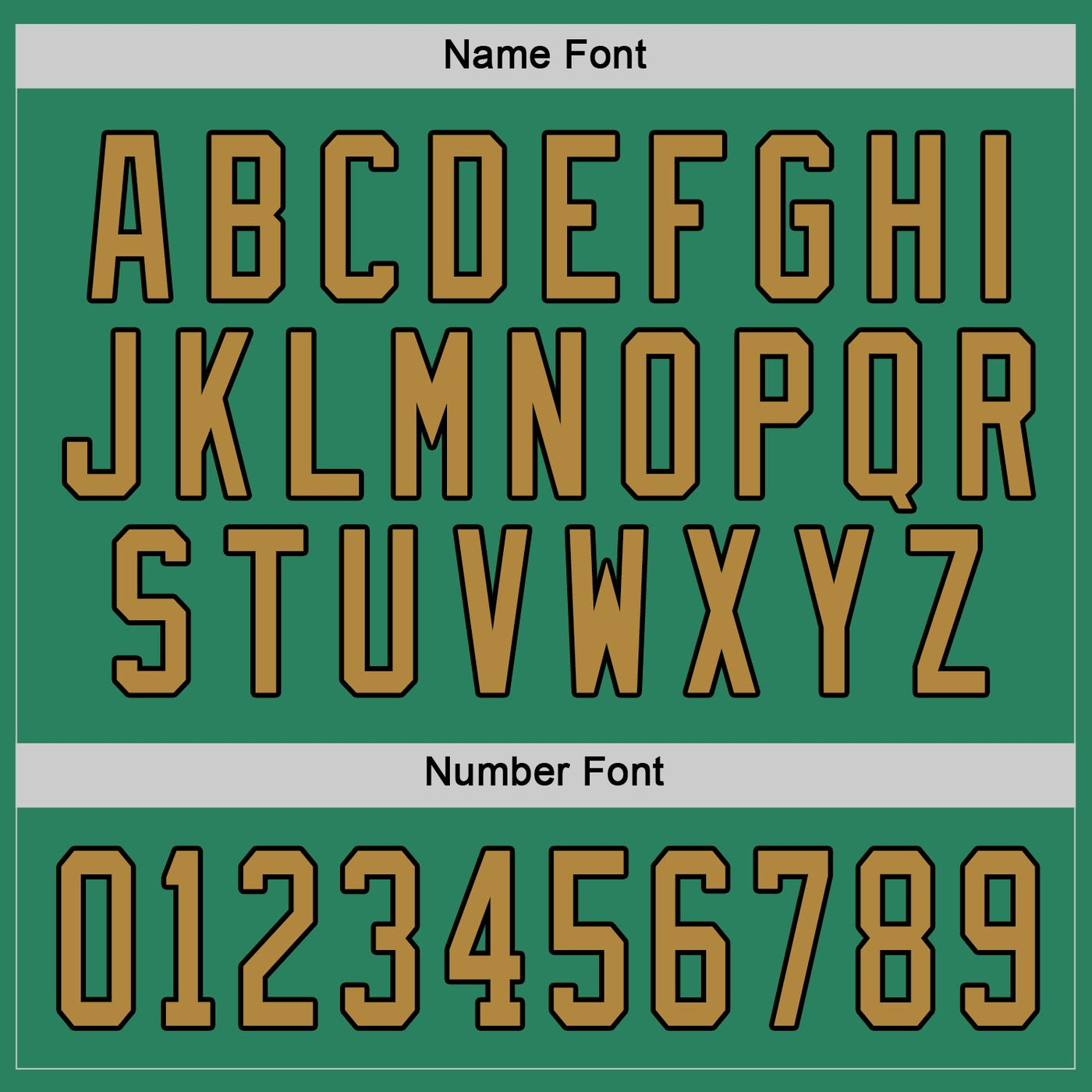 Custom Kelly Green Old Gold-Black Hockey Jersey
