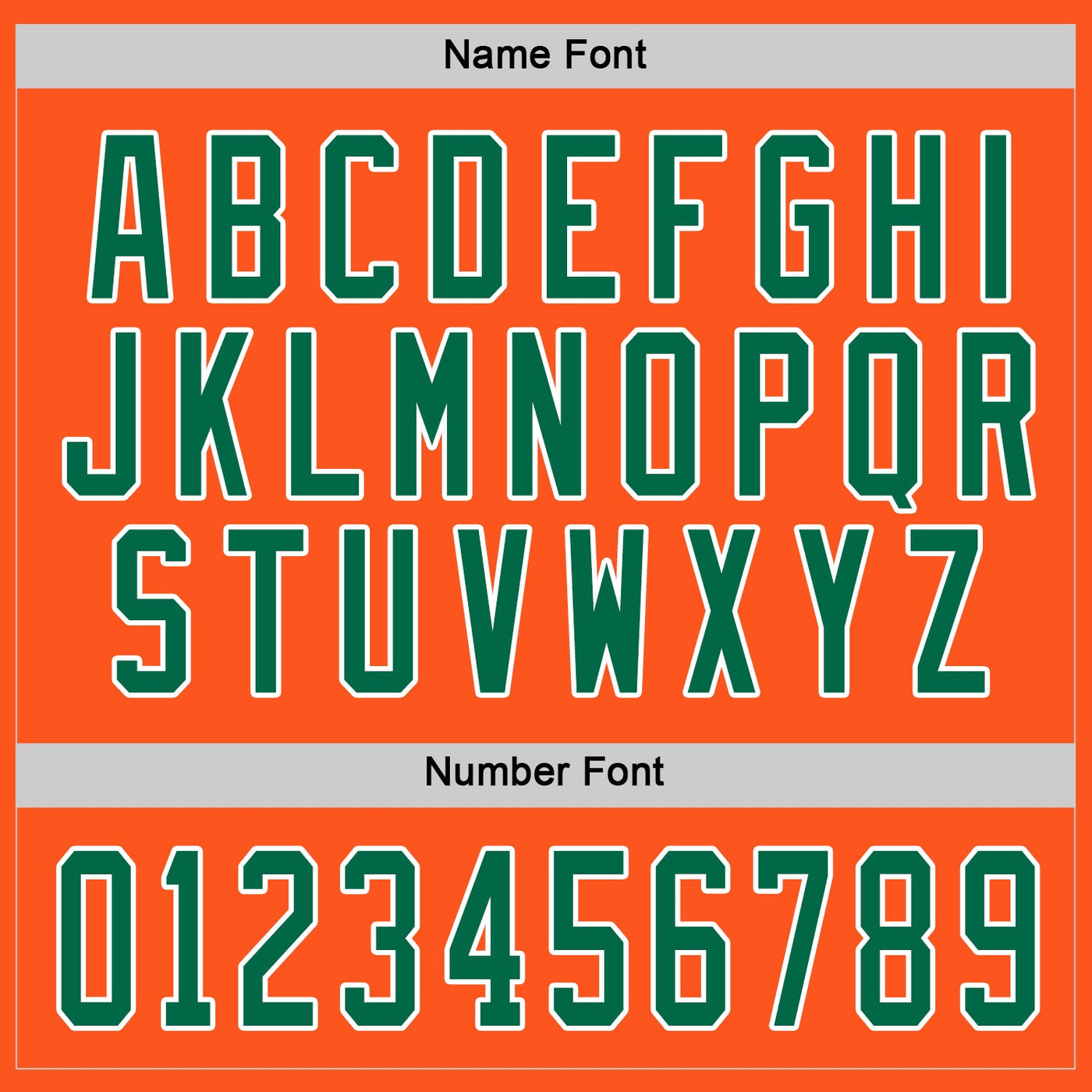 Custom Orange Kelly Green-White Hockey Jersey