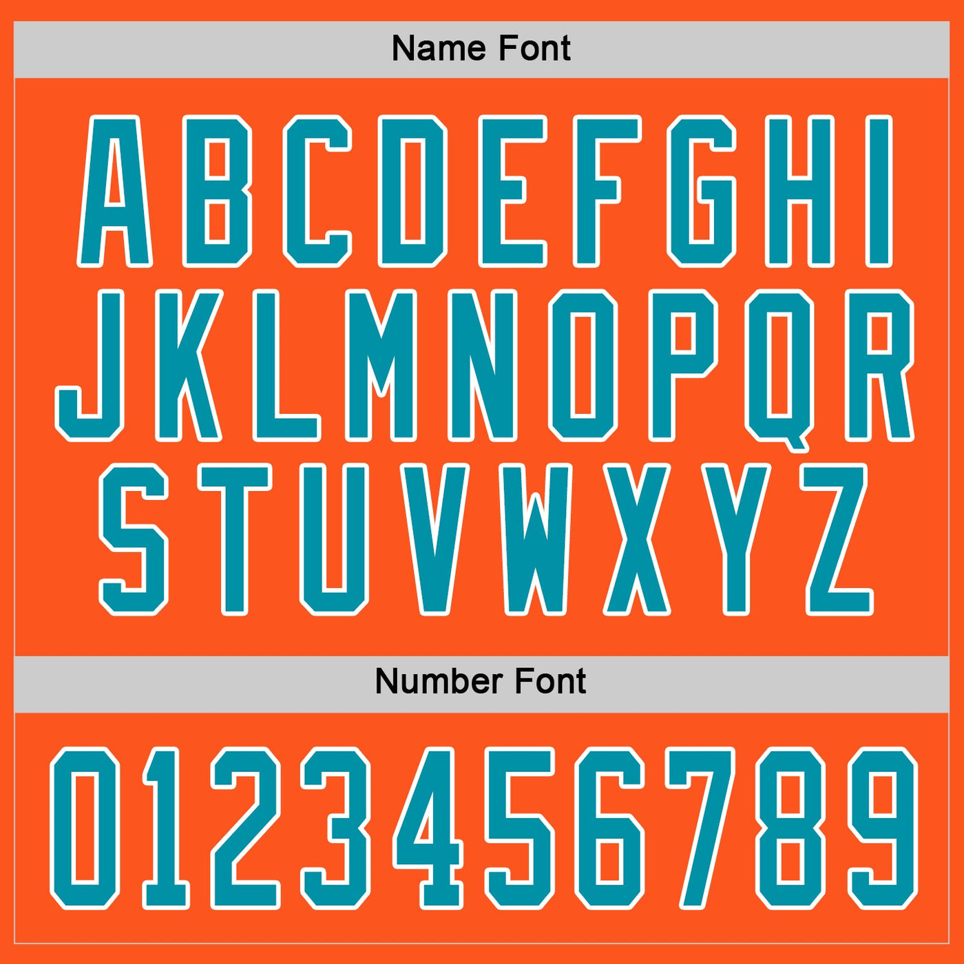 Custom Orange Teal-White Hockey Jersey