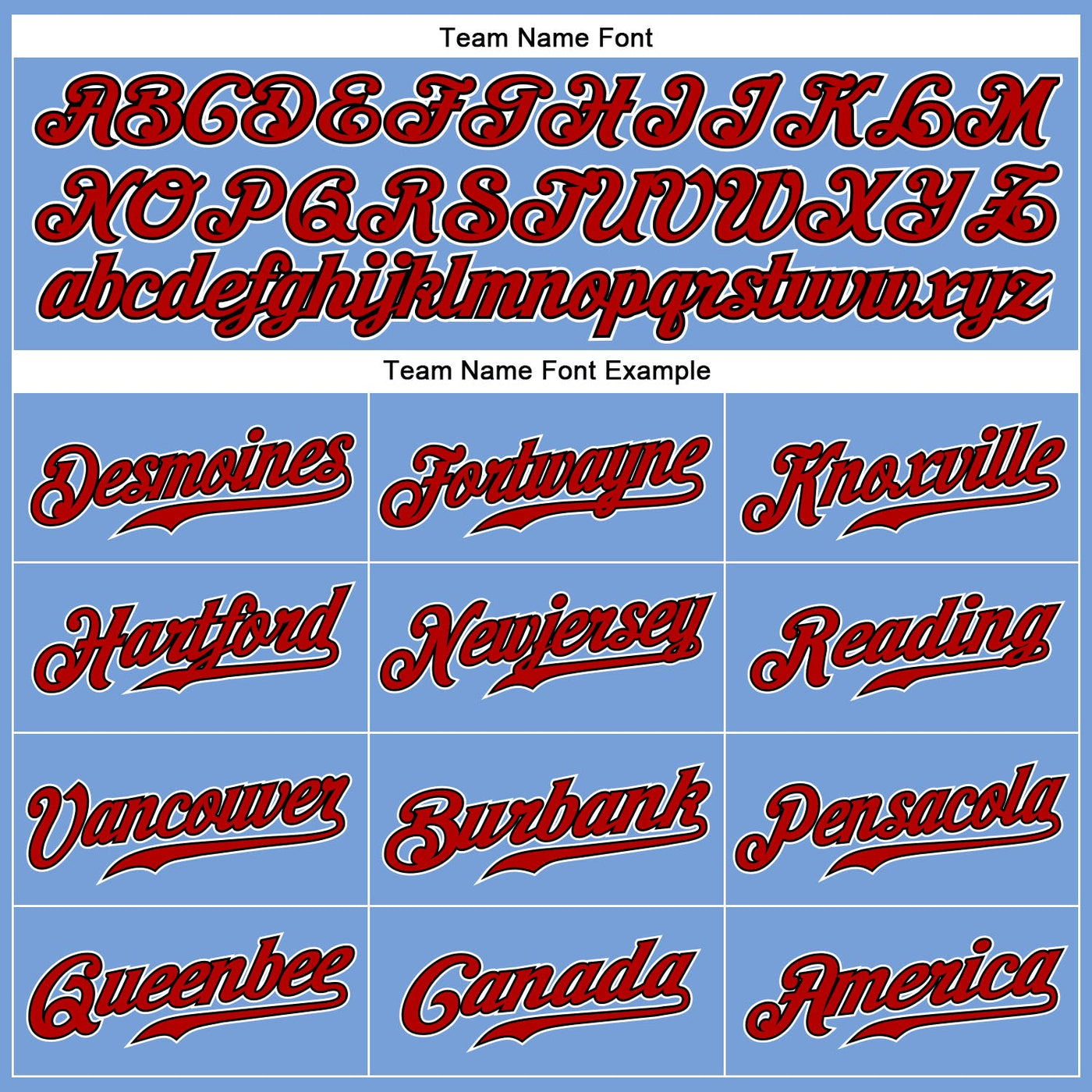 Custom Powder Blue Red Pinstripe Red-Black Authentic Baseball Jersey