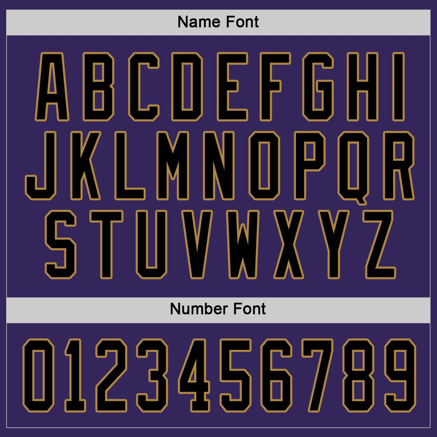 Custom Purple Black-Old Gold Hockey Jersey