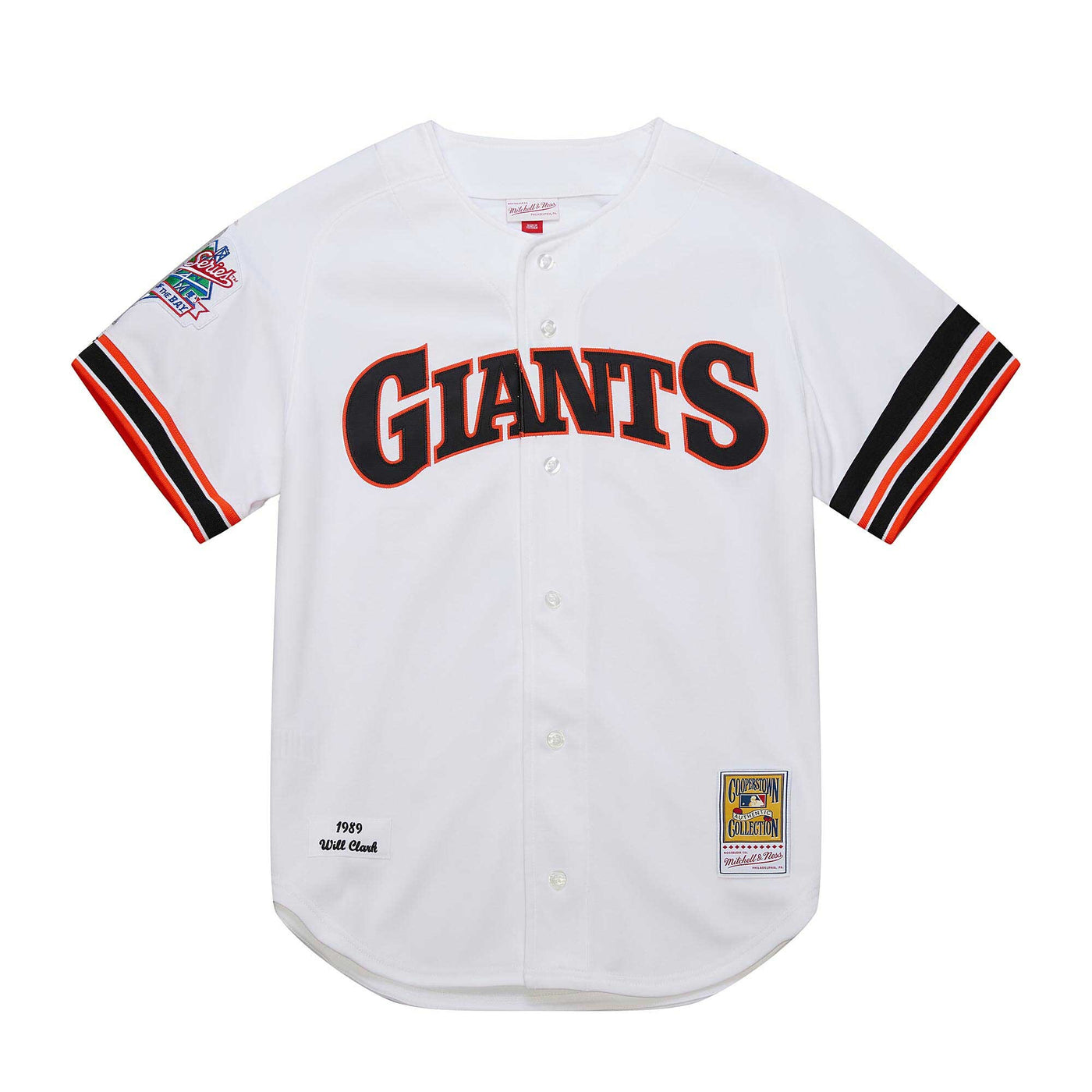 San Francisco Giants Will Clark Mitchell & Ness White Cooperstown Collection 1989 Authentic Jersey