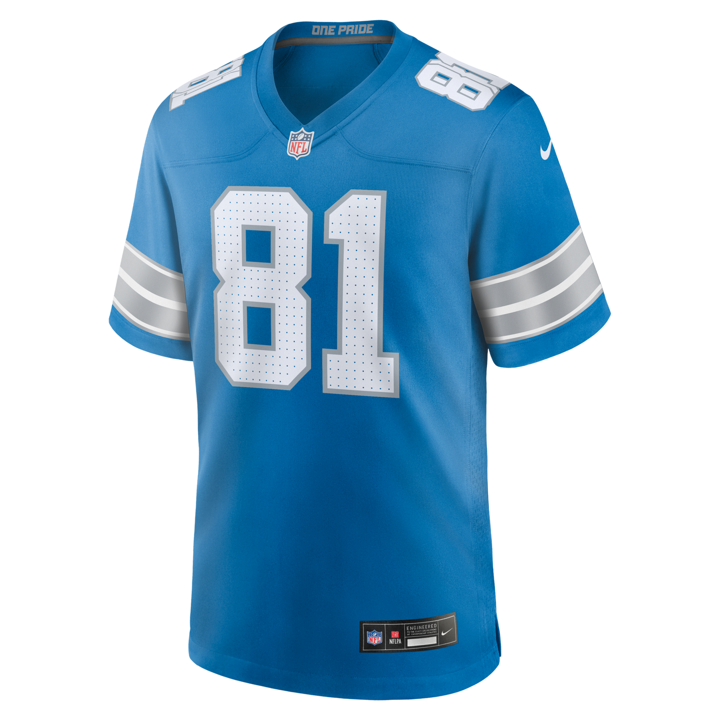 Detroit Lions Calvin Johnson Nike Blue Team Retired Game Jersey