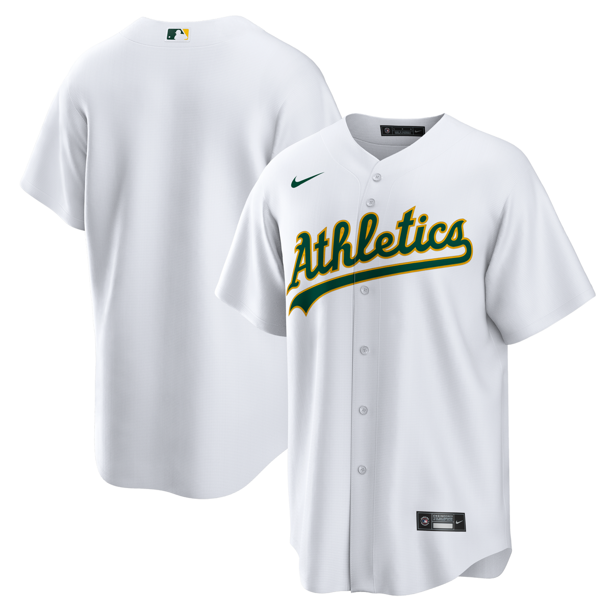 Athletics White Home Big & Tall Replica Jersey