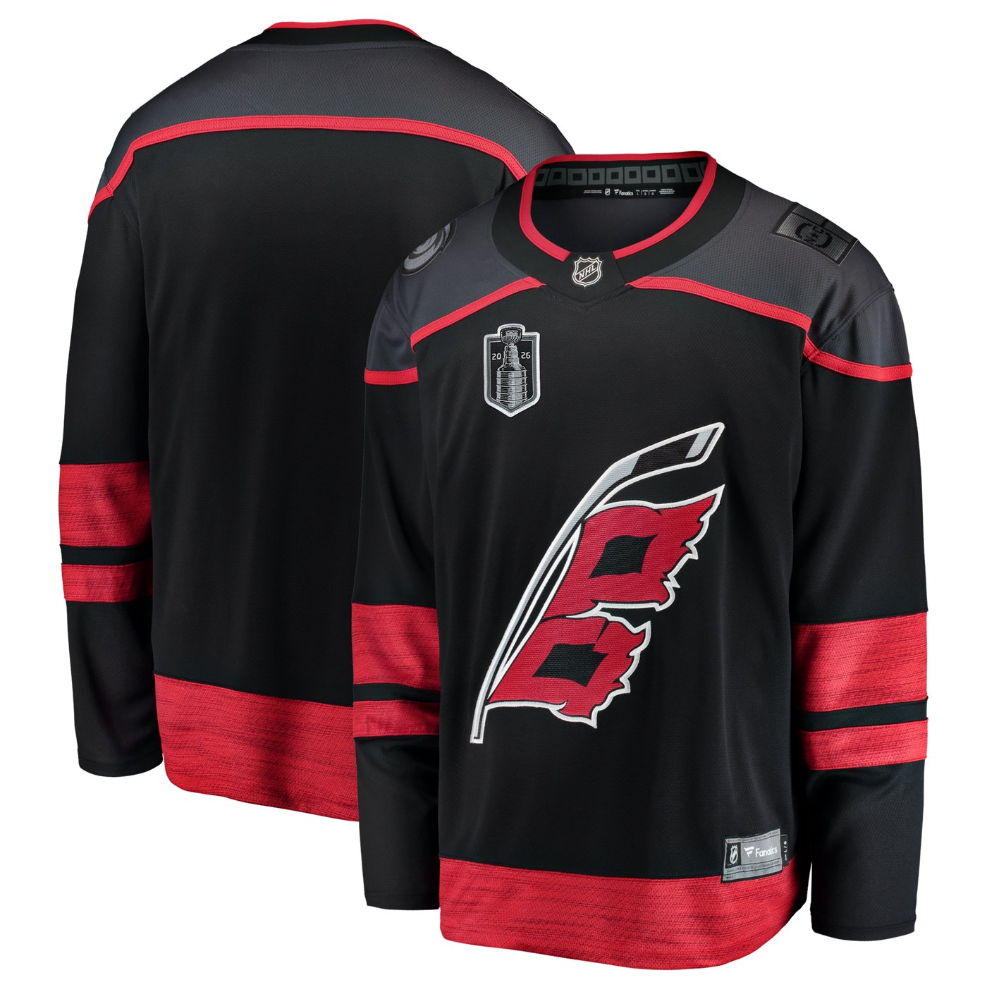Carolina Hurricanes Fanatics Black 2026 Stanley Cup Final Home Breakaway Jersey