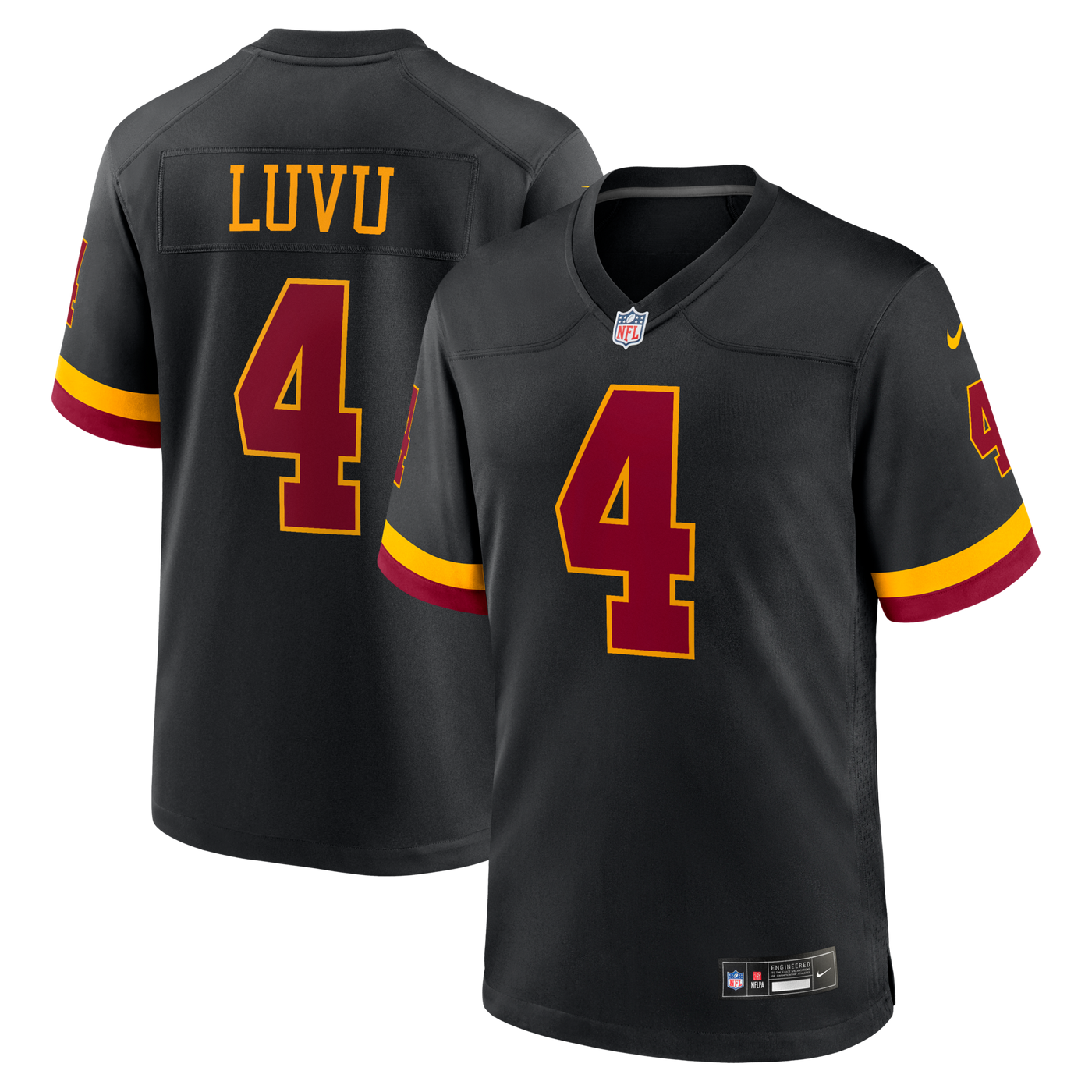 Washington Commanders Frankie Luvu Nike Black Hail Raiser Alternate Game Jersey