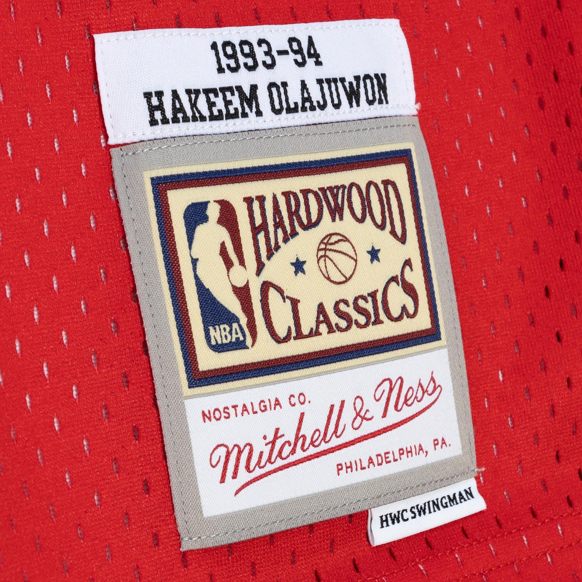 Houston Rockets Mitchell & Ness Hakeem Olajuwon 1993 Split Swingman Jersey