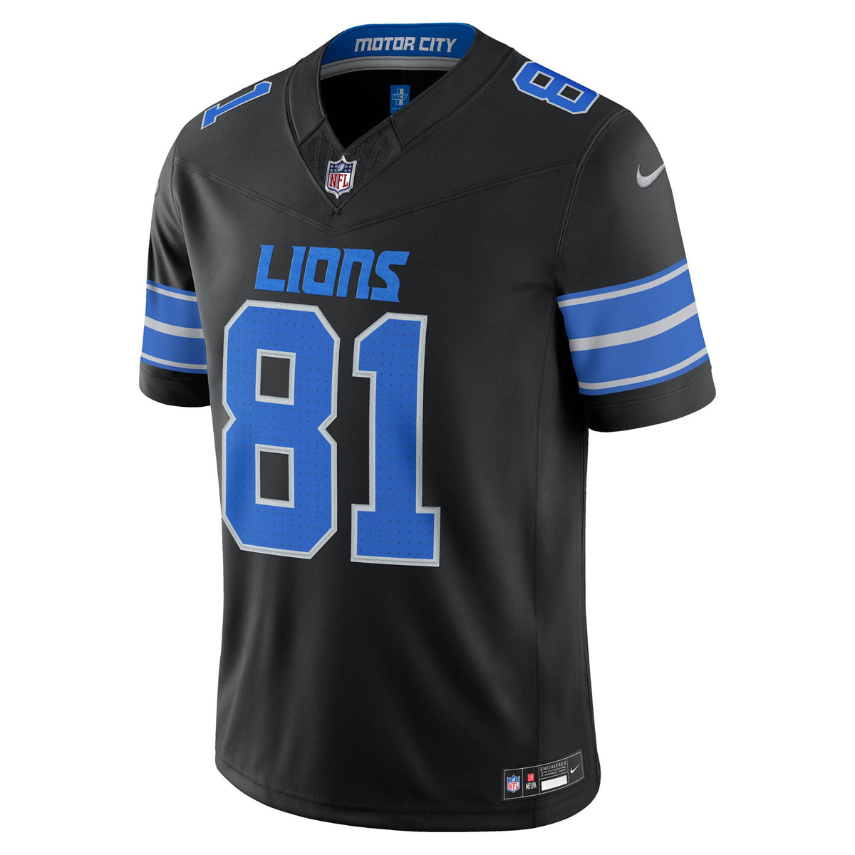 Detroit Lions Calvin Johnson Black Alternate Vapor F.U.S.E. Stitched Retired Limited Jersey