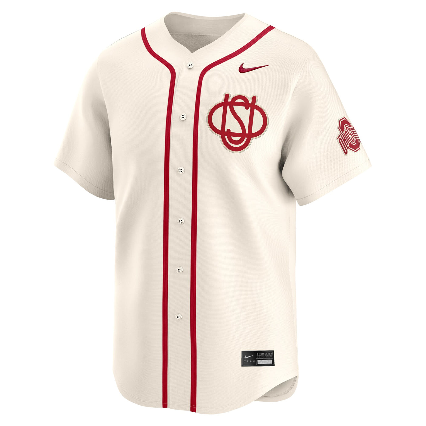 Nike Cream Ohio State Buckeyes Alternate Limited Baseball Jersey