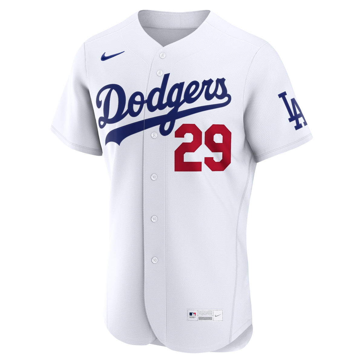 Los Angeles Dodgers Tarik Skubal White Home Authentic Jersey