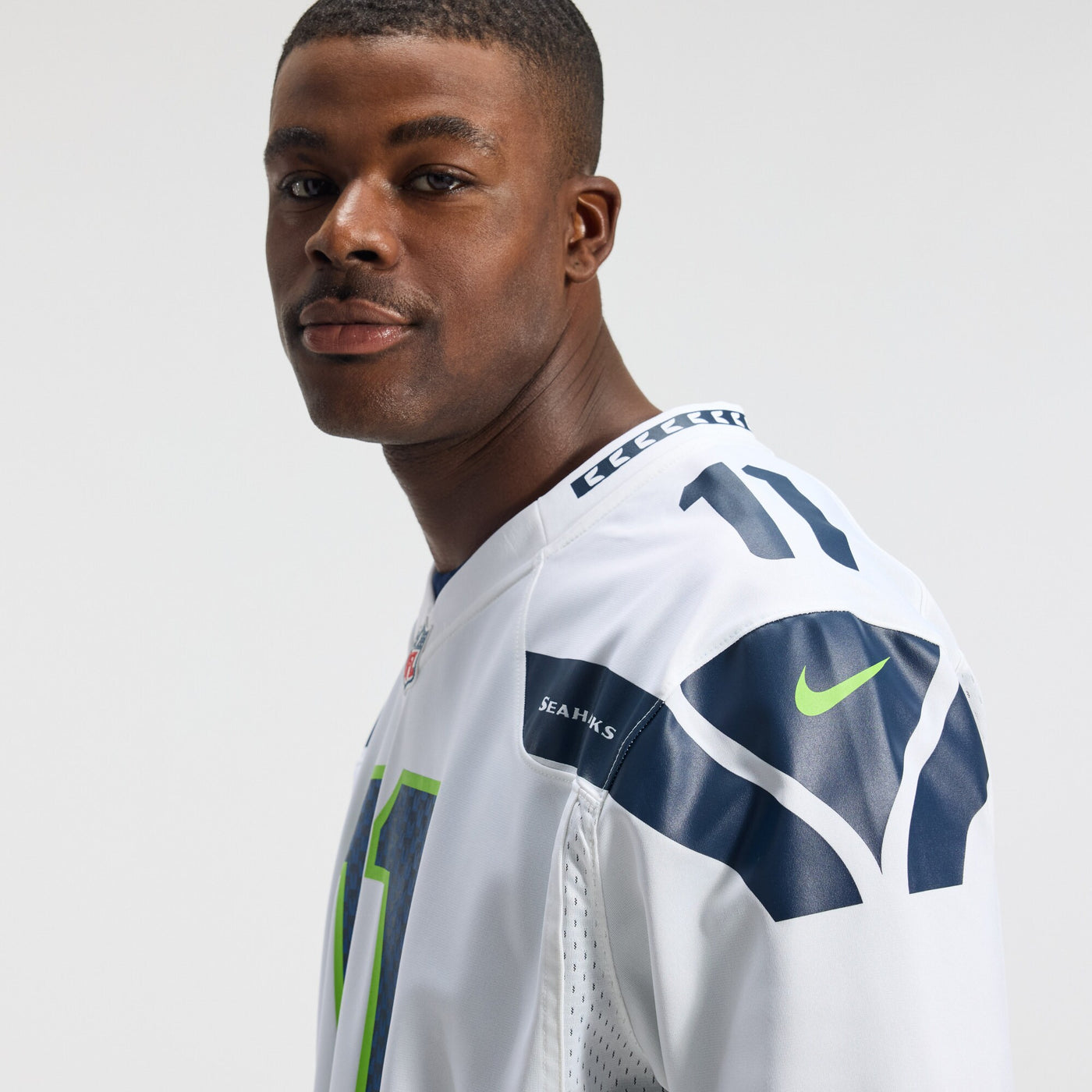 Seattle Seahawks Jaxon Smith-Njigba Nike White Game Jersey