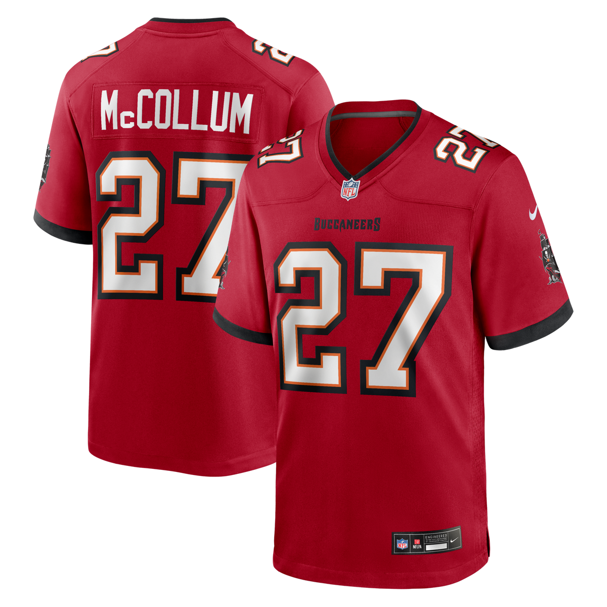 Tampa Bay Buccaneers Zyon McCollum Red Game Player Jersey