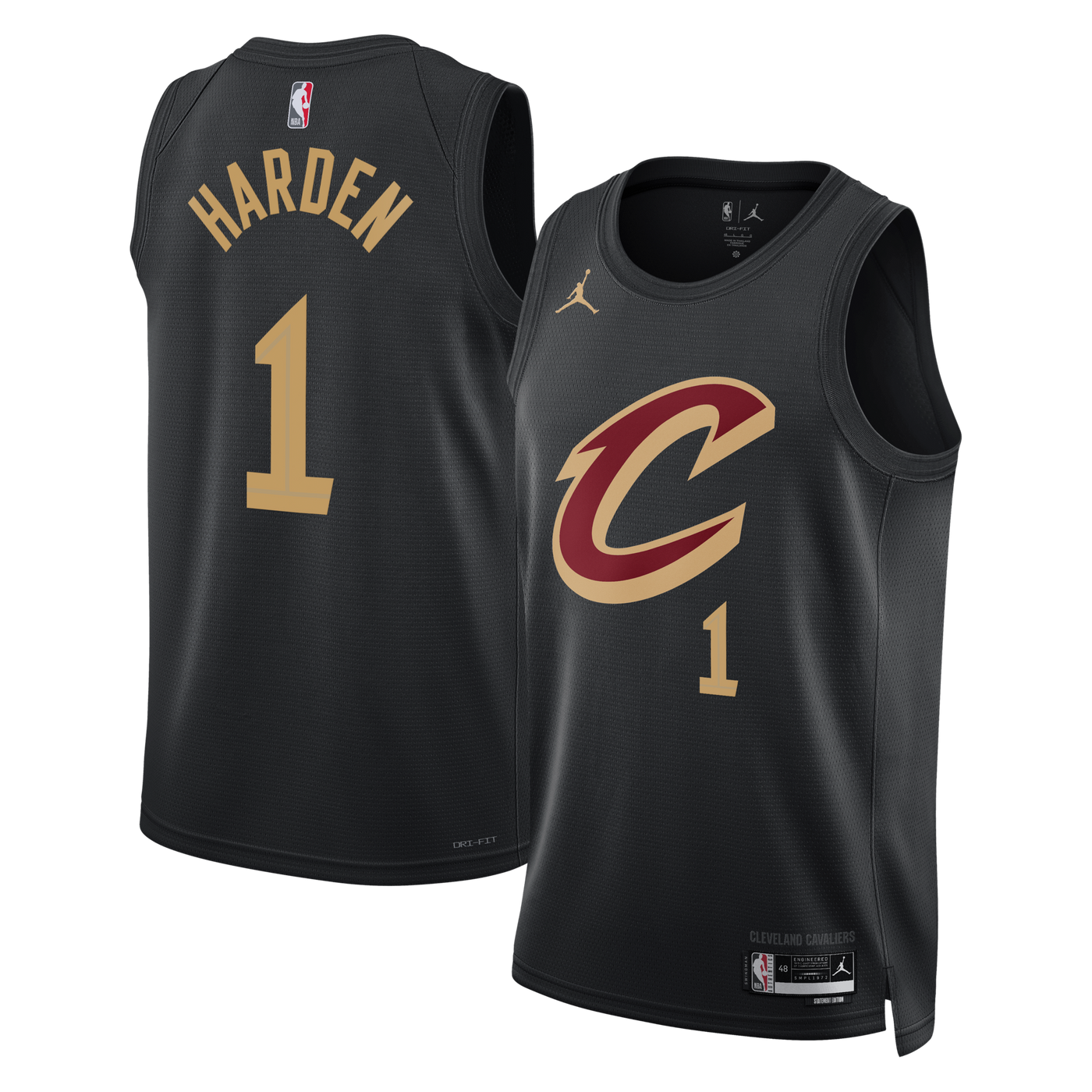Cleveland Cavaliers Jordan Brand Statement Edition Swingman Jersey - Black - James Harden