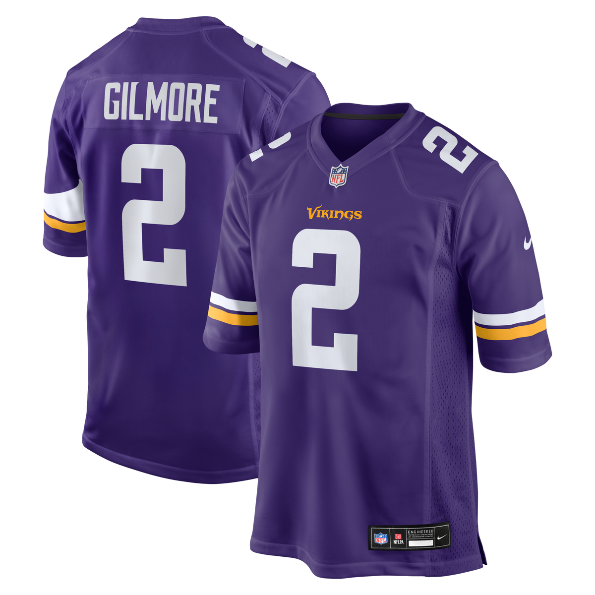 Minnesota Vikings Stephon Gilmore Purple Game Jersey