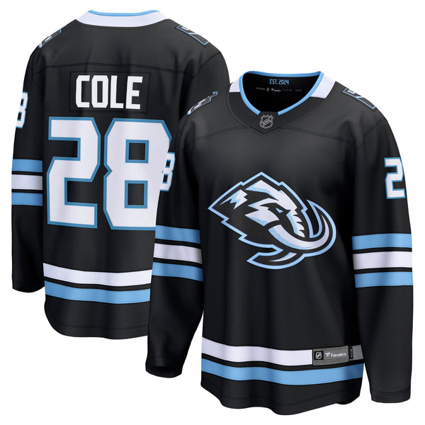 Utah Mammoth Ian Cole Fanatics Black Home Breakaway Player Jersey