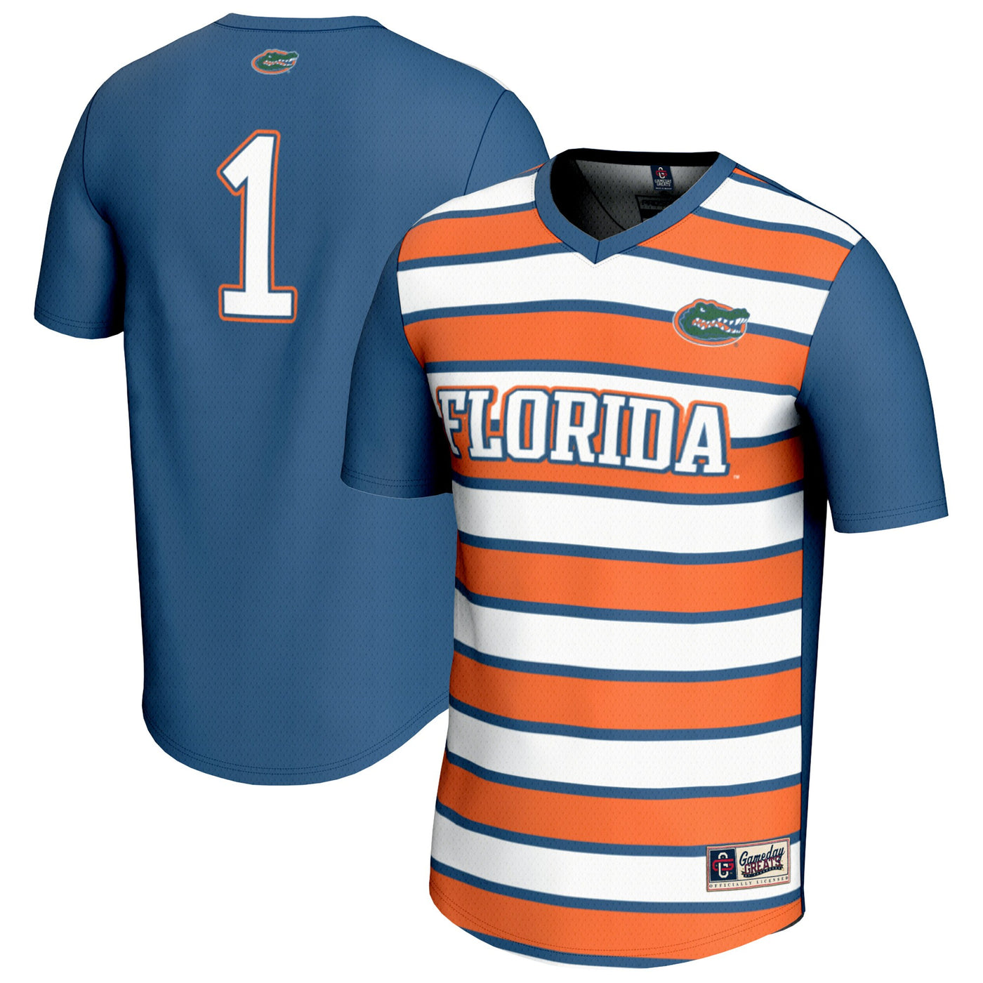 GameDay Greats #1 Royal Florida Gators Lightweight Soccer Fashion Jersey