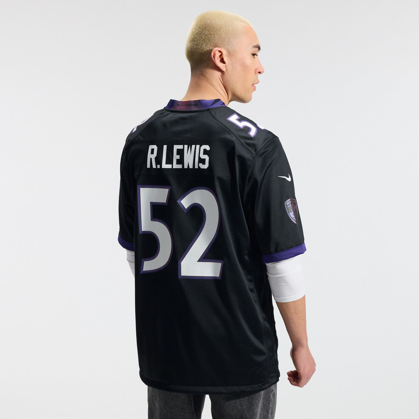 Baltimore Ravens Ray Lewis Nike Black Alternate Retired Player Game Jersey
