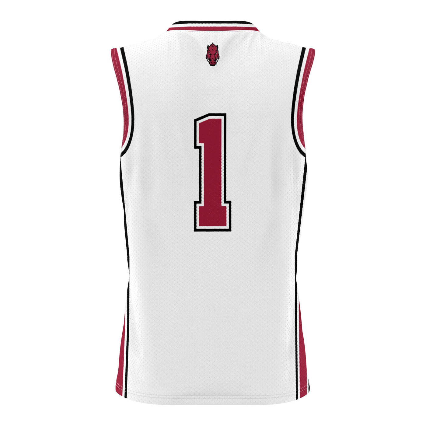 GameDay Greats #1 White Arkansas Razorbacks Lightweight Basketball Jersey