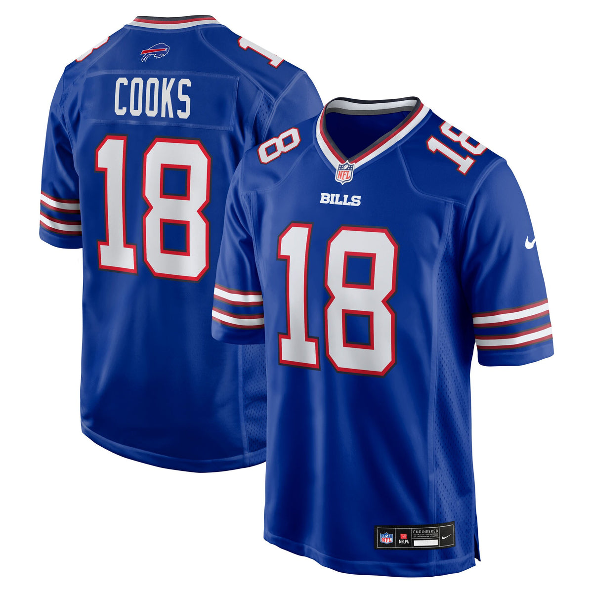 Buffalo Bills Brandin Cooks Royal Team Game Jersey