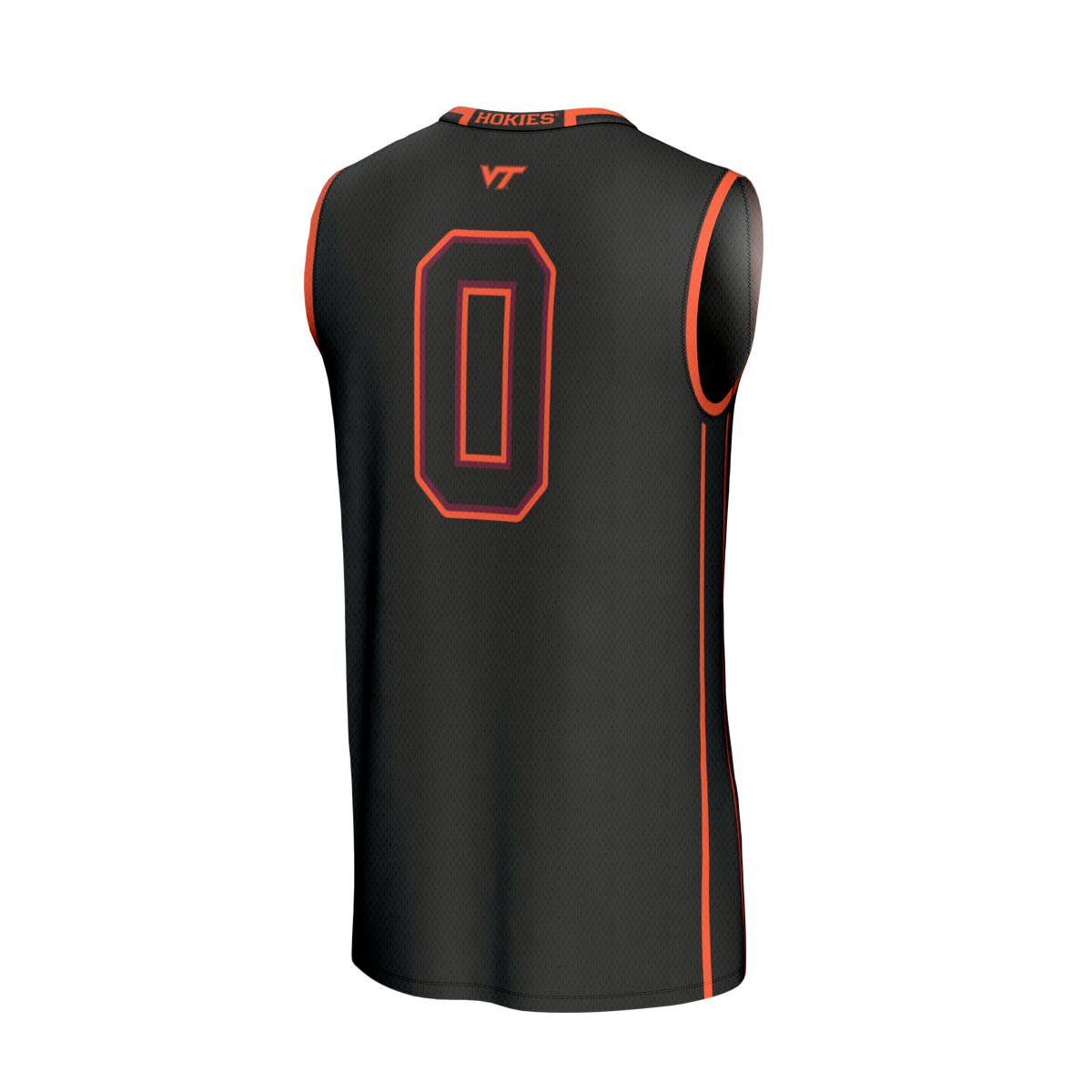 #0 Virginia Tech Hokies GameDay Greats Lightweight Collegiate Basketball Fashion Jersey - Black