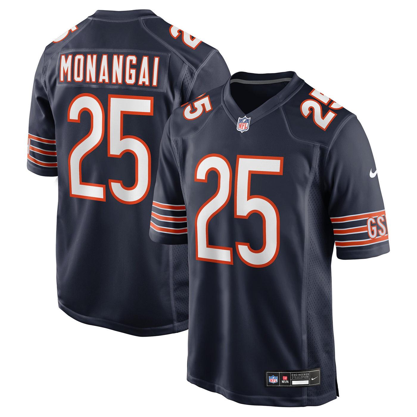 Chicago Bears Kyle Monangai Nike Navy Team Game Jersey