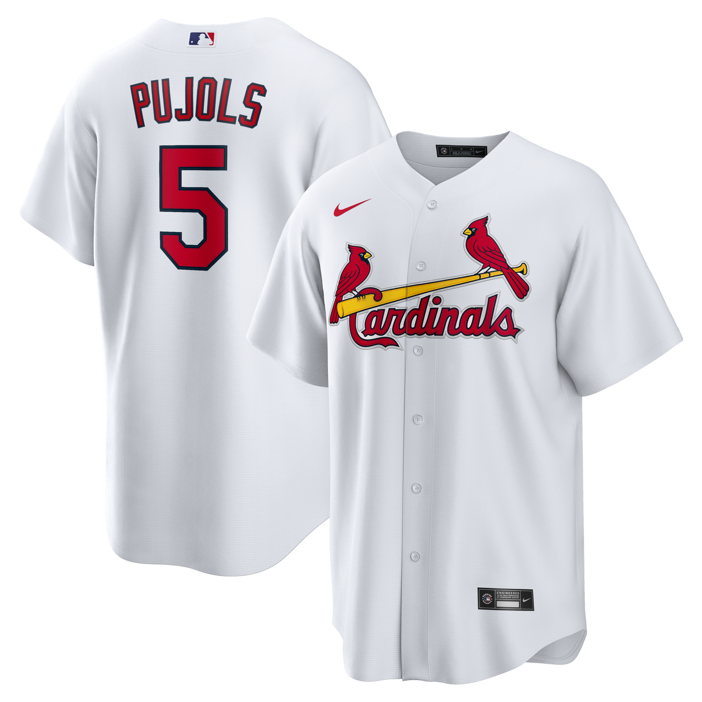 St. Louis Cardinals Albert Pujols Nike White Home Retired Player Replica Jersey