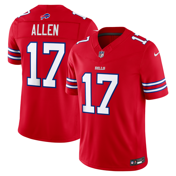 Buffalo Bills Josh Allen Red Alternate Vapor F.U.S.E. Stitched Limited Jersey