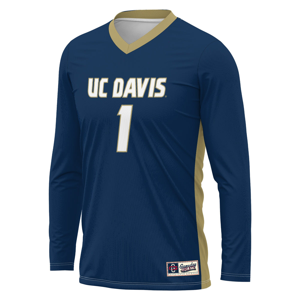 UC Davis Aggies GameDay Greats Lightweight Collegiate Volleyball Fashion Jersey - Navy