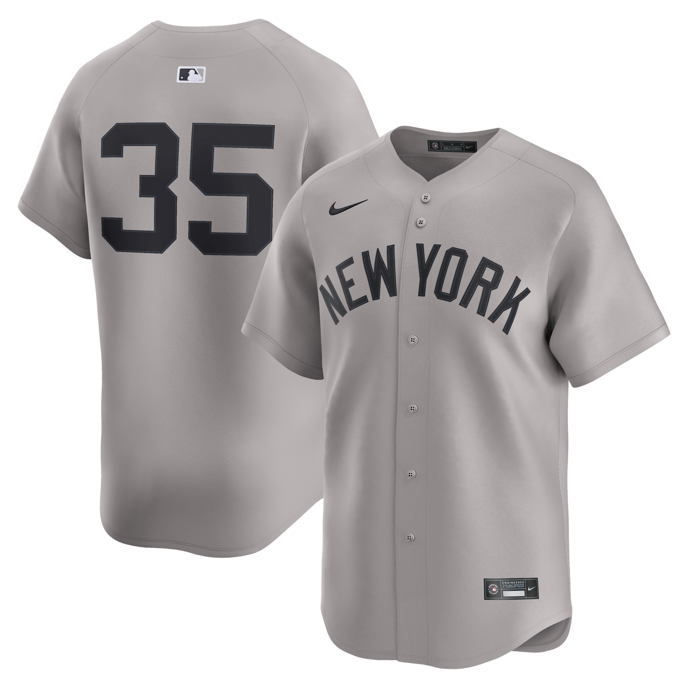 New York Yankees Cody Bellinger Nike Gray Road Limited Player Jersey