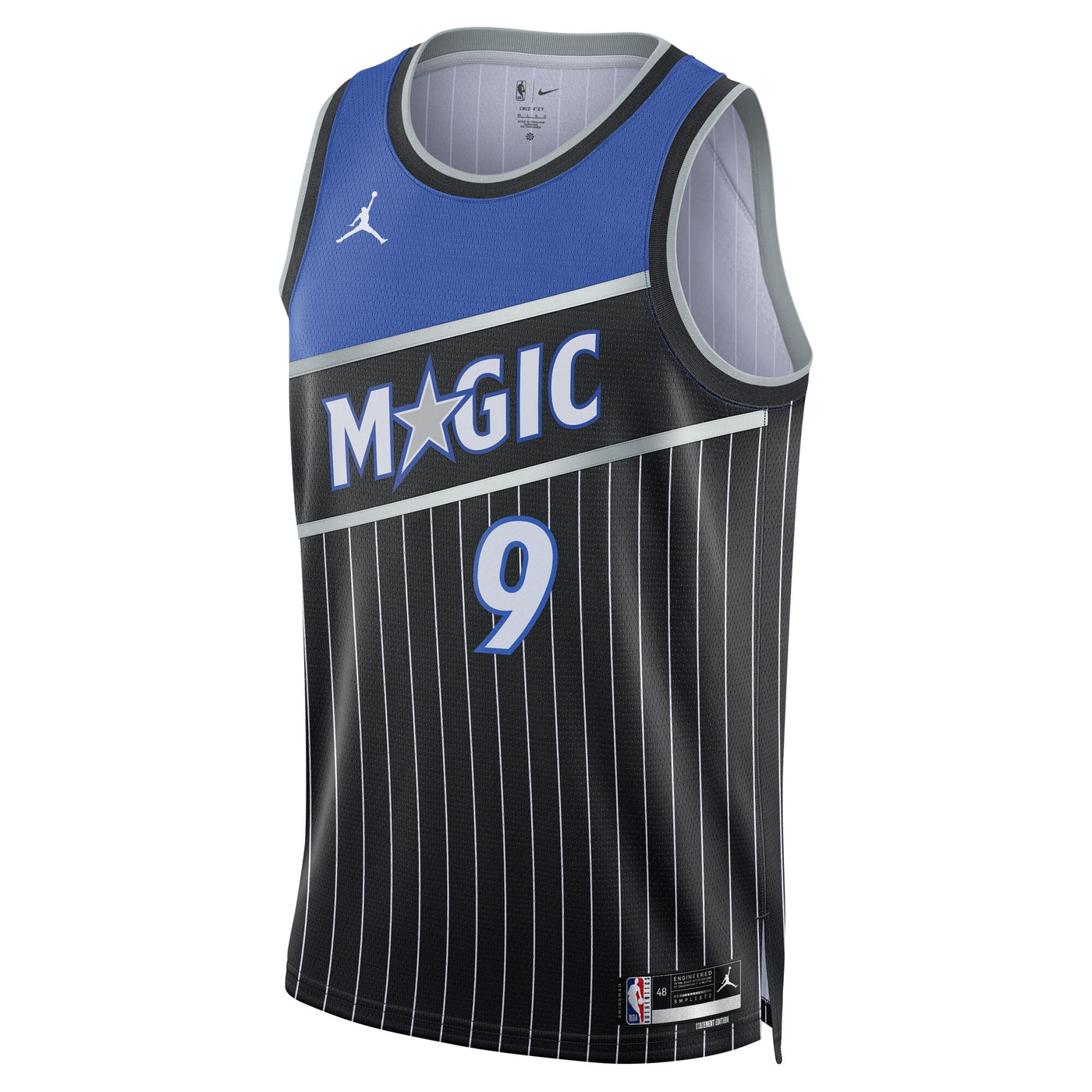 Orlando Magic Jordan Brand Statement Edition Jersey - Black - Nikola Vučević