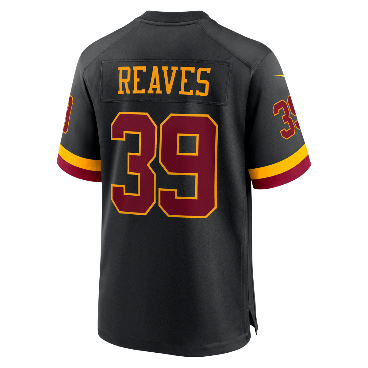 Washington Commanders Jeremy Reaves Black Hail Raiser Alternate Game Jersey