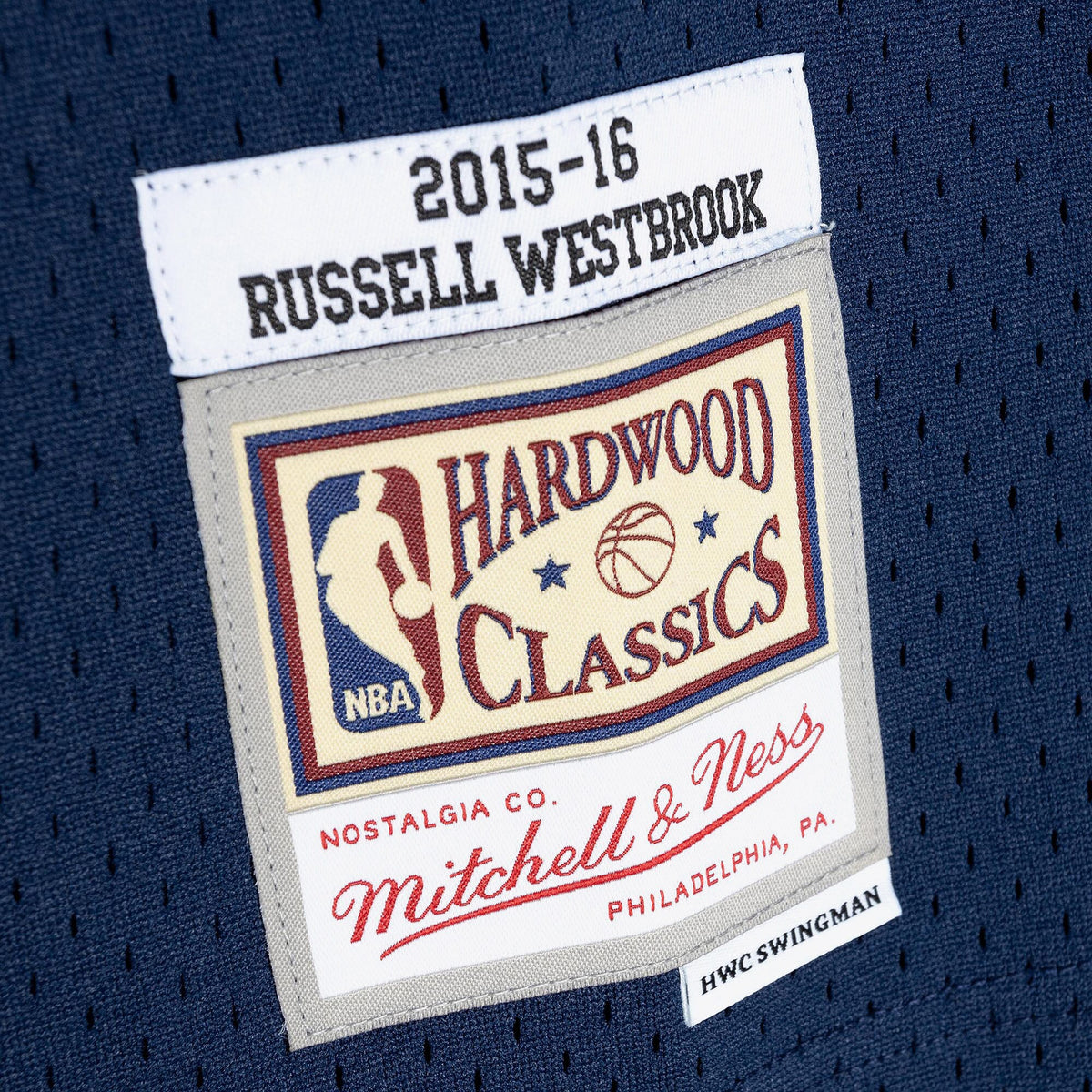 Oklahoma City Thunder Mitchell & Ness Russell Westbrook 2015 Alternate Jersey - Ash Blue