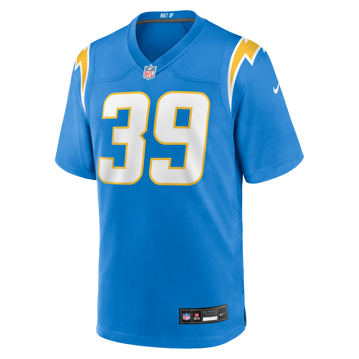 Los Angeles Chargers Eric Rogers Powder Blue Team Game Jersey