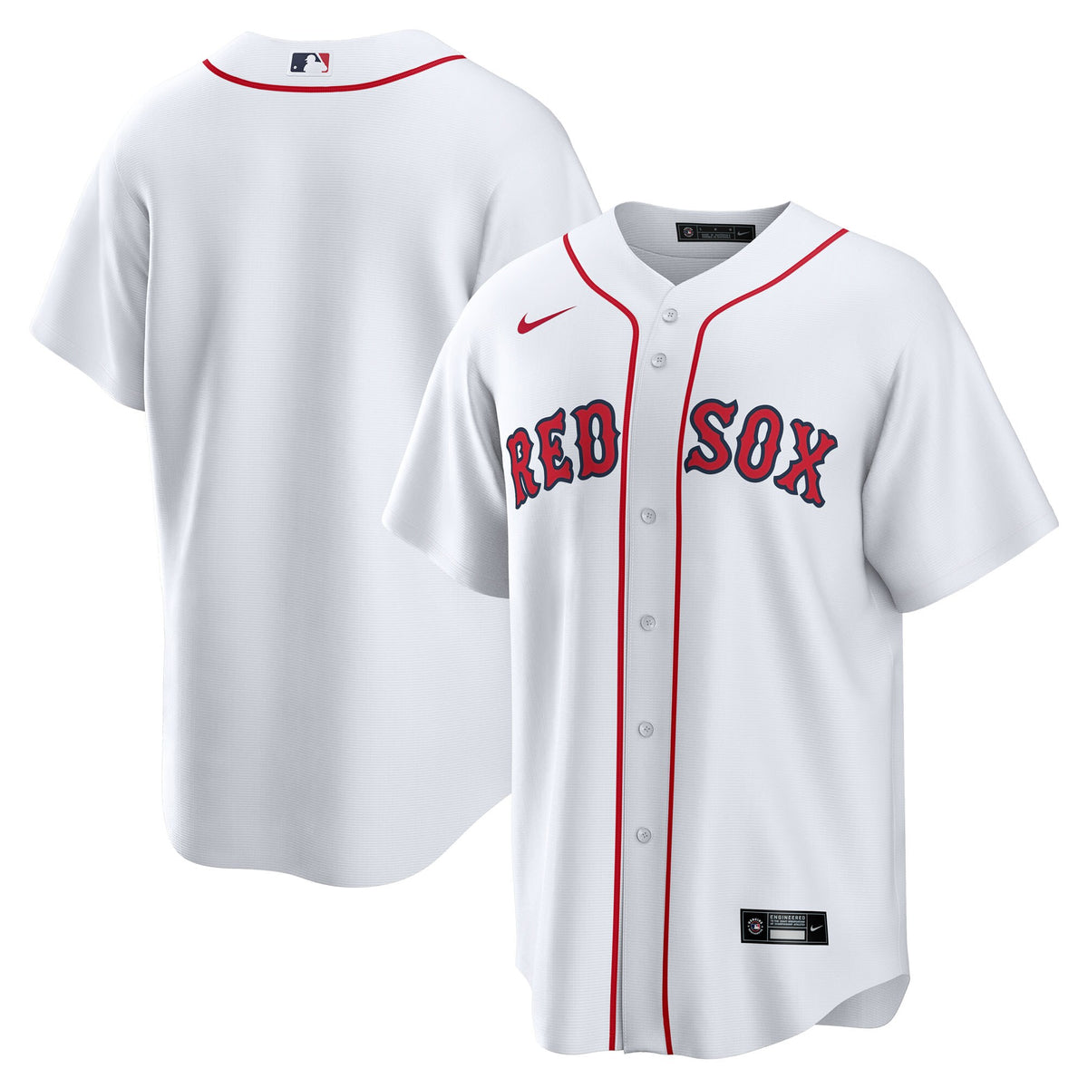 Boston Red Sox White Home Big & Tall Replica Jersey