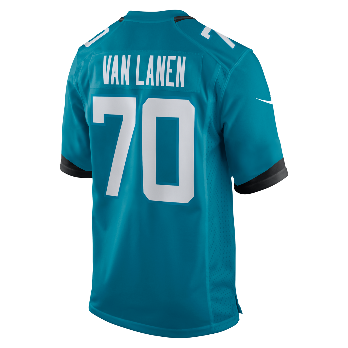 Jacksonville Jaguars Cole Van Lanen Teal Game Player Jersey