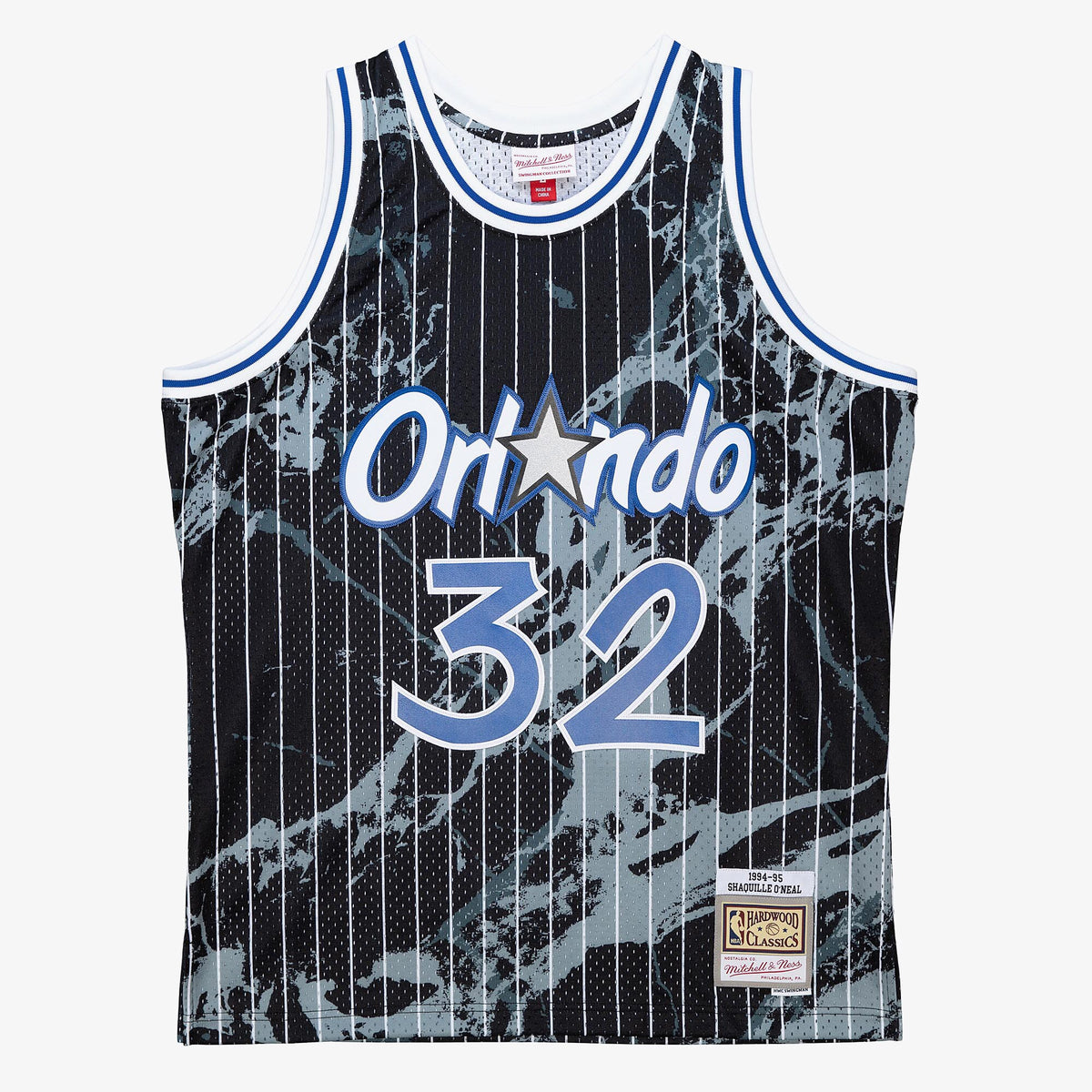 Orlando Magic Mitchell & Ness Shaquille O'Neal 1994 Team Marble Swingman Jersey - Black