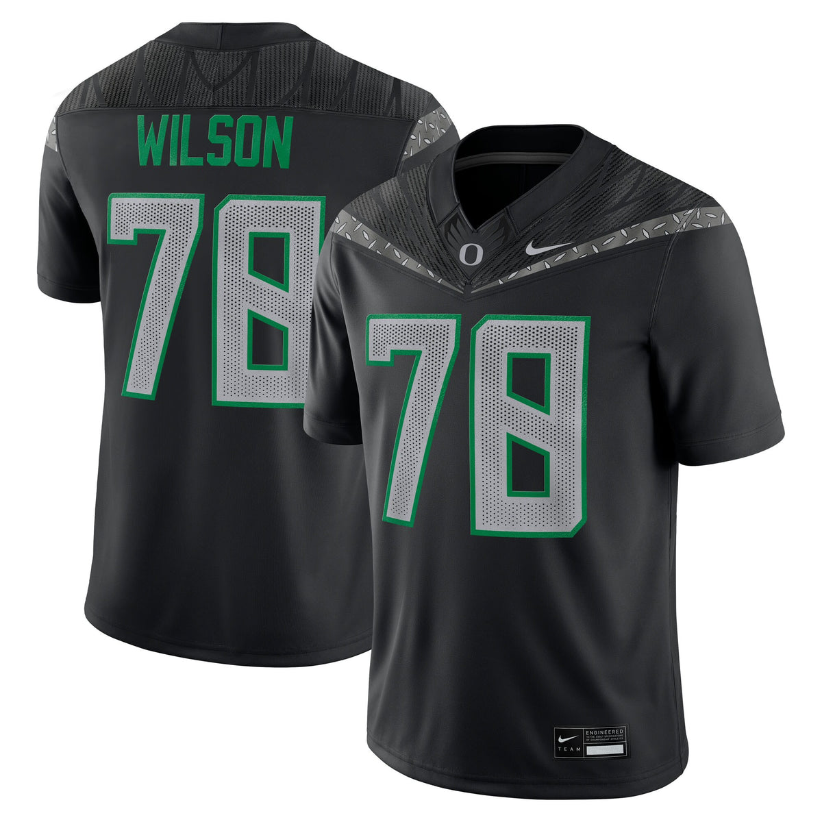 Gernorris Wilson Oregon Ducks Home Game Jersey - Black
