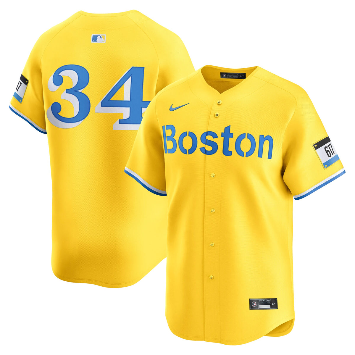 Boston Red Sox David Ortiz Yellow Alternate 3 Limited Player Jersey