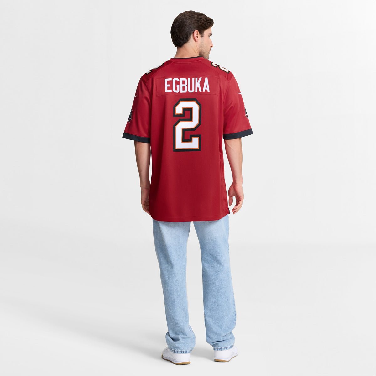 Tampa Bay Buccaneers Emeka Egbuka Red Team Game Jersey