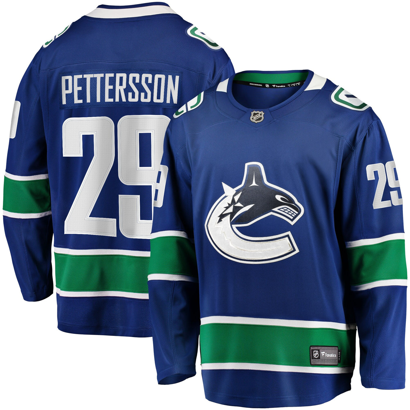 Vancouver Canucks Marcus Pettersson Fanatics Blue Home Breakaway Jersey