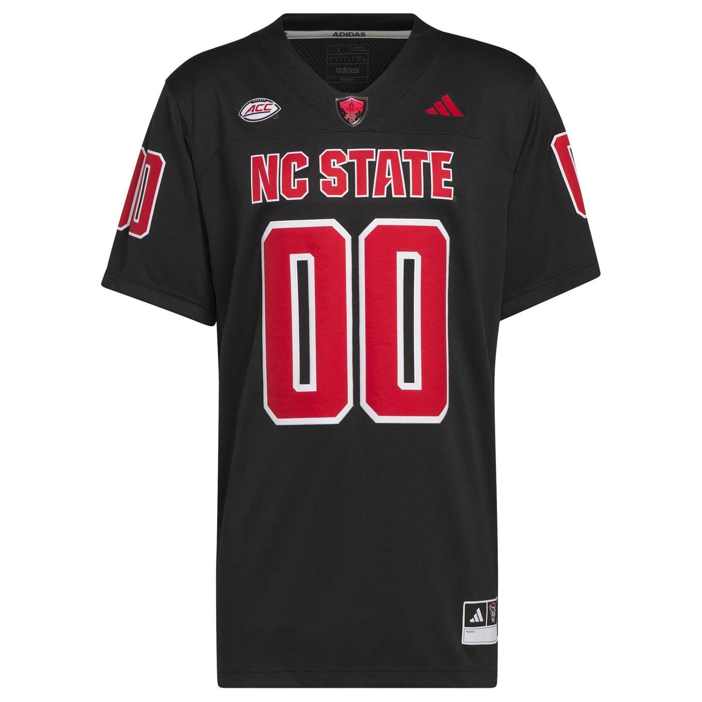 adidas #00 Black NC State Wolfpack Premier Strategy Jersey