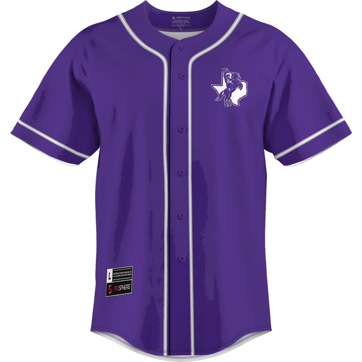 Tarleton State Texans GameDay Greats Lightweight Baseball Jersey - Purple