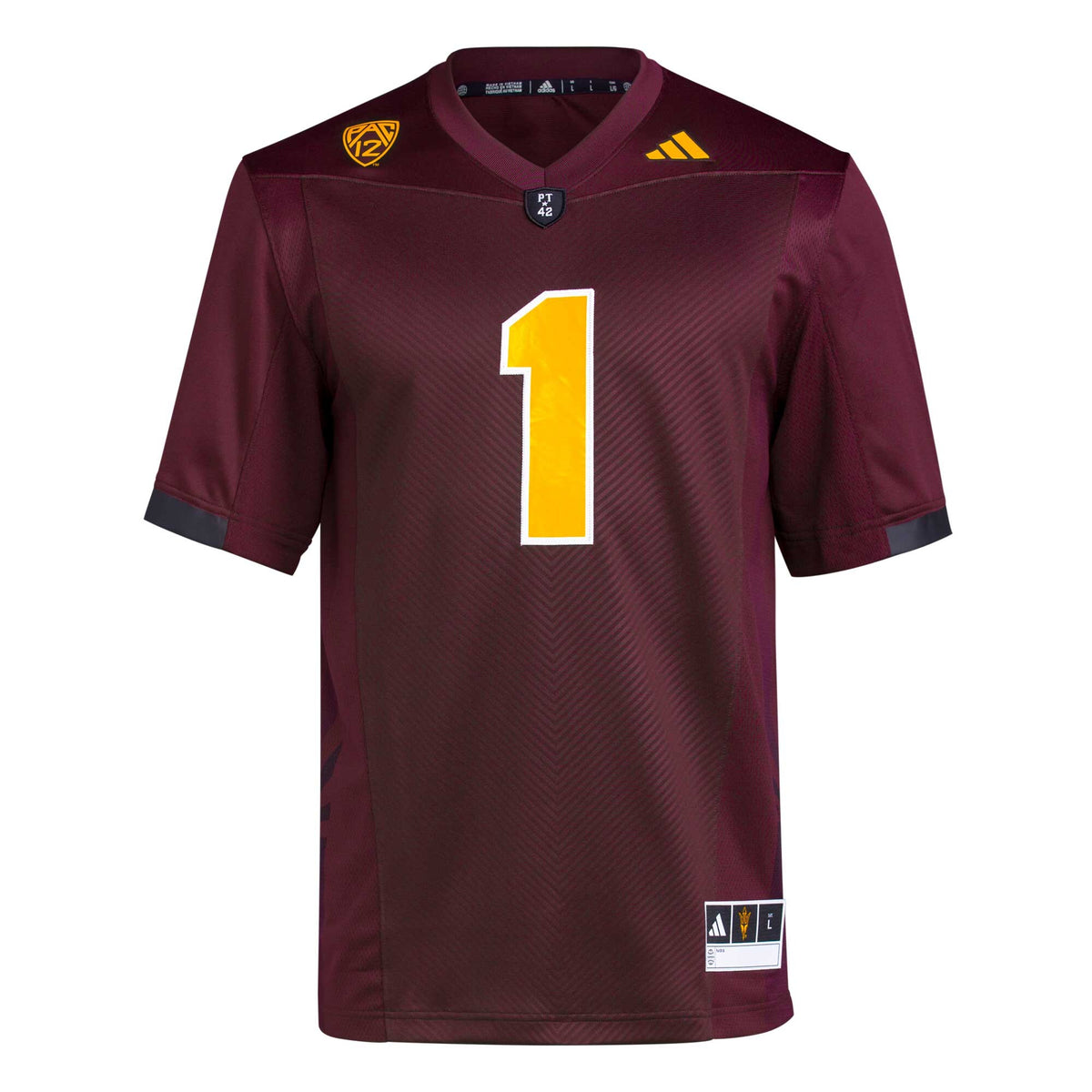 #1 Arizona State Sun Devils Premier Football Jersey - Maroon