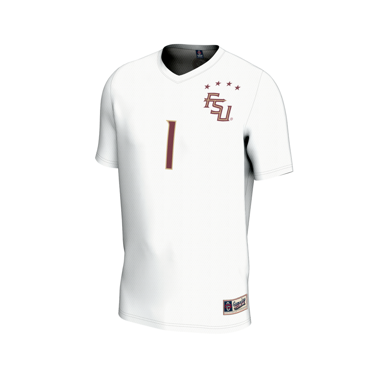 #1 Florida State Seminoles GameDay Greats Lightweight Collegiate Soccer Fashion Jersey - White