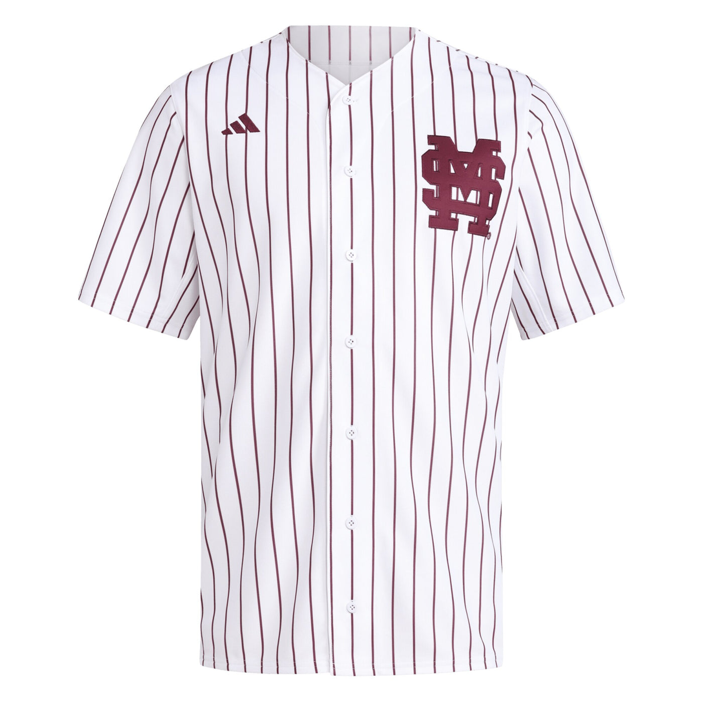 adidas White Mississippi State Bulldogs Replica Baseball Jersey