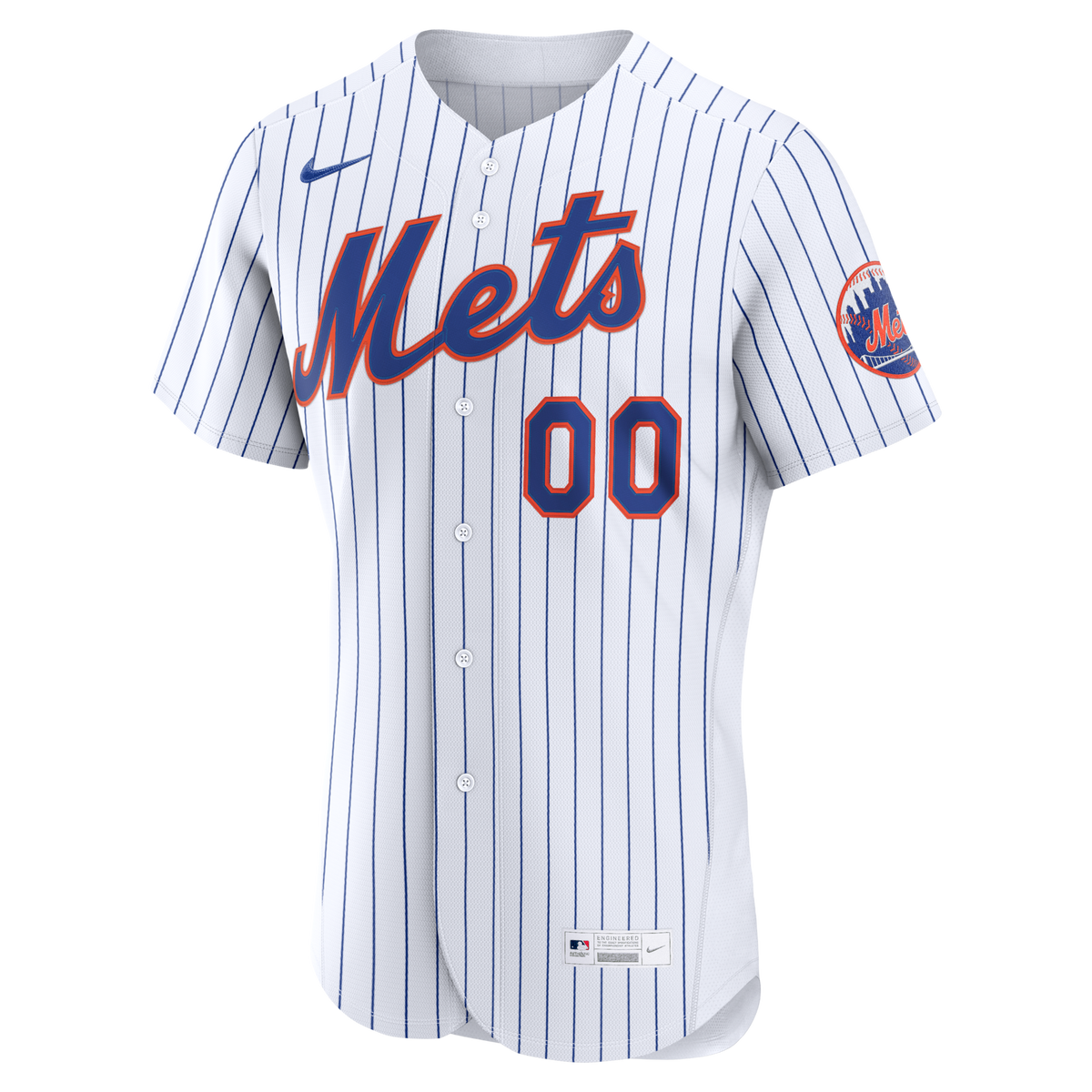 New York Mets White Home Authentic Custom Jersey